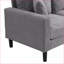 Canapé moderne à 2 places avec cadre en bois pour petits espaces Sofas Couches 57 "| Gris clair | Mid-Century moderne-195576038