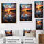 Sunset in New Jersey Landscape, reproduction d'art sur toile-385773326-385773426