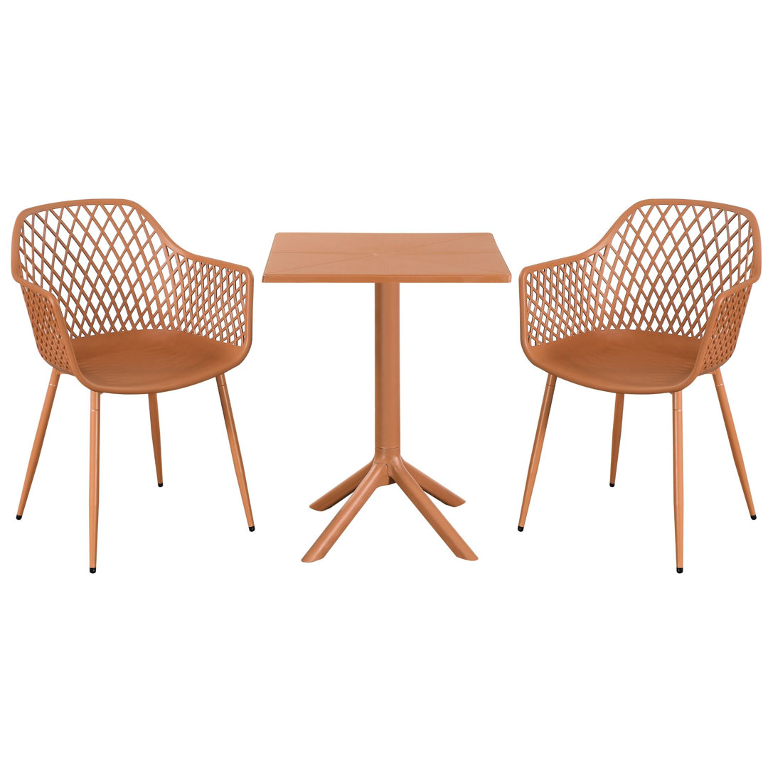 Rimini Patio Dining Set with Square Table & Armchairs