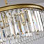 Luminaire suspendu cylindrique à intensité variable et à intensité variable de style lustre rond en cristal à 6 lumières Geboe-2121542050
