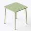Table carrée (verte) Table de cour extérieure Table de salle à manger en plein air Villa-1958918897