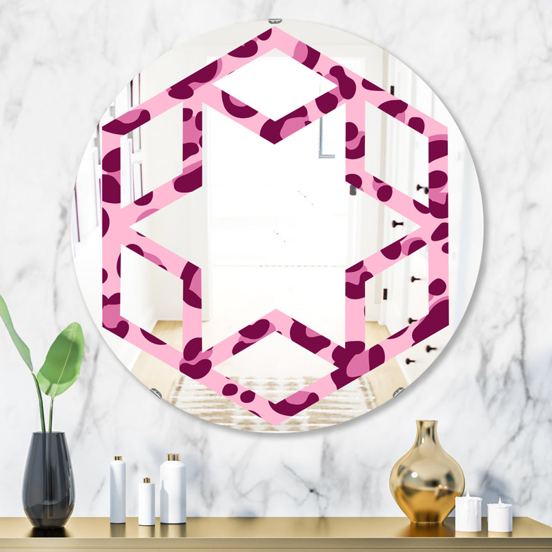 Miroir mural Hexagon, H 31,5 po x l 23,7 po