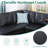 Boneless Sectional Sofa With Chaise,l Shaped Couch With Storage Ottoman For Living Room,apartment-759023986