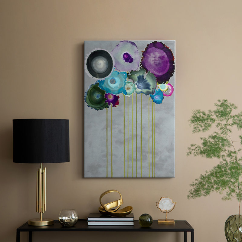 Bouquet argenté - galerie Cavas sur mesure, H 18 po x l 12 po