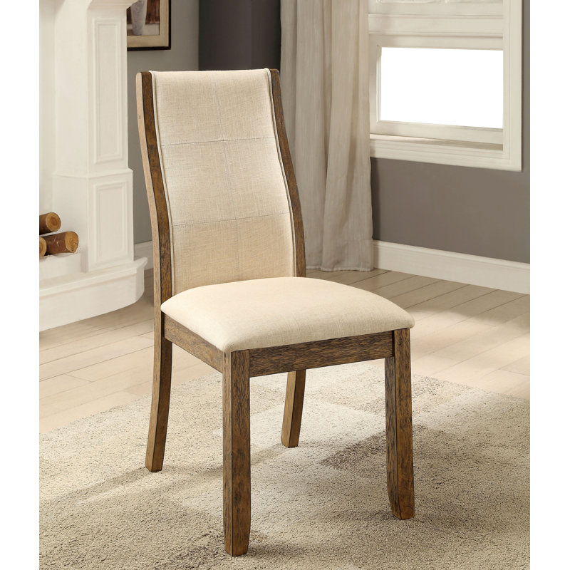 Chaise d'appoint rembourrée Berumen, Beige
