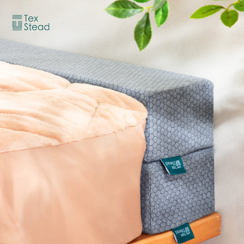 Bed Wedge Foam Pillow For Headboard Gap Support，rectangular Shape（light Gray King Size）
