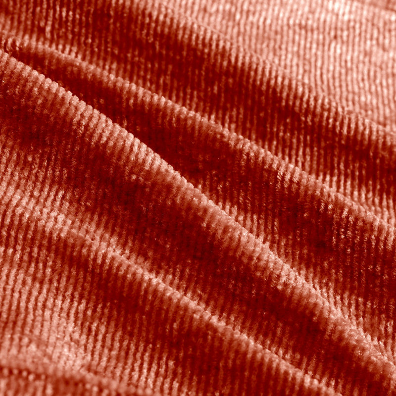 Repose-pieds en velours, Rouge