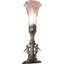11" High Blue Tiffany Pond Lily Maidens Mini Lamp-1779648883