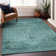 Premium Machine Washable Kiyondrea Teal Rug