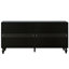 Grands buffets à facettes en noir et blanc avec armoire de rangement à 1 ou 2 tablettes