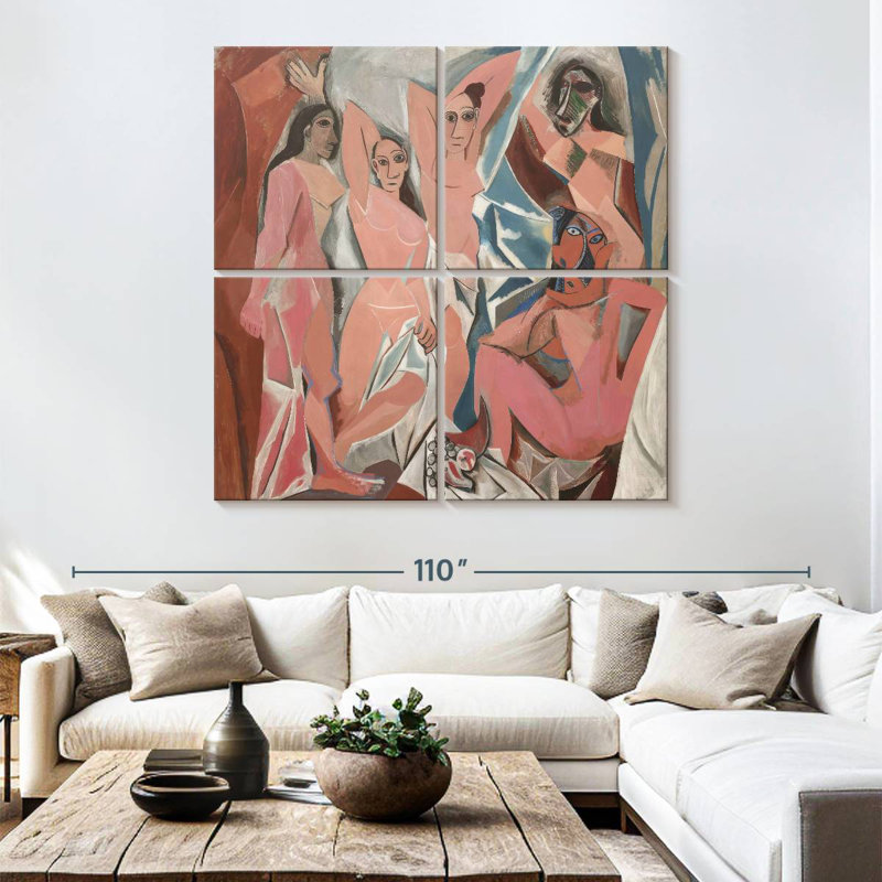 Les Demoiselles D'Avignon, 74" H x 74" W