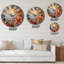 Horloge murale crème en métal Nebula-93382266