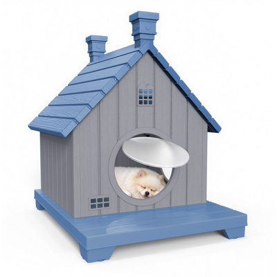 Maison pour chat en résine avec porte de secours 25,65 "h