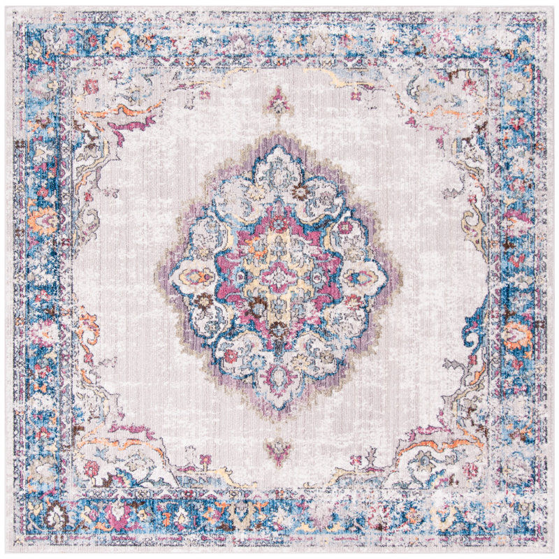 Fitzhugh Performance Oriental Rug, Square 7'
