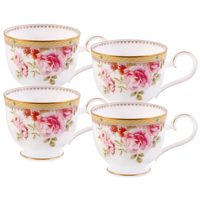 Noritake Hertford Set of 4 Cups, 7-3/4 oz.