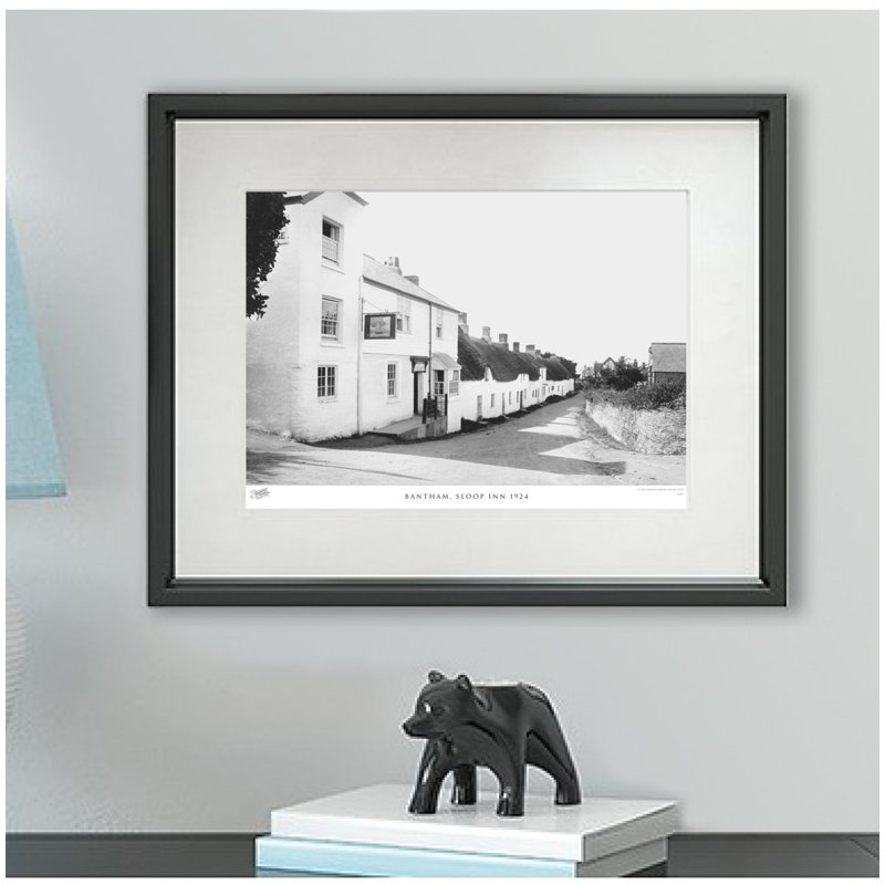 Bantham, Sloop Inn 1924 - Single Picture Frame Print, 40cm H x 50cm W x 2.3cm D