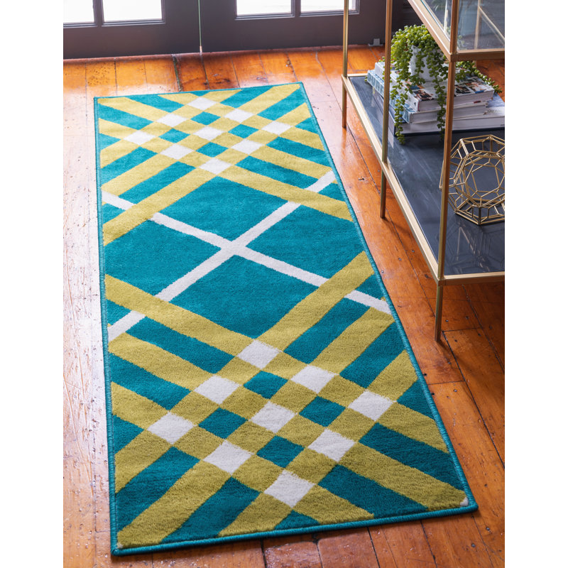 Plaid Indoor Rug, Runner 2' x 6'1"