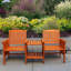 Solid Wood Outdoor Bench