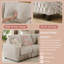 Canapé modulaire amélioré avec rangement, capacité de charge, convertible et assemblage facile - 3 sièges et 1 repose-pieds - gris clair-809357282-818249824