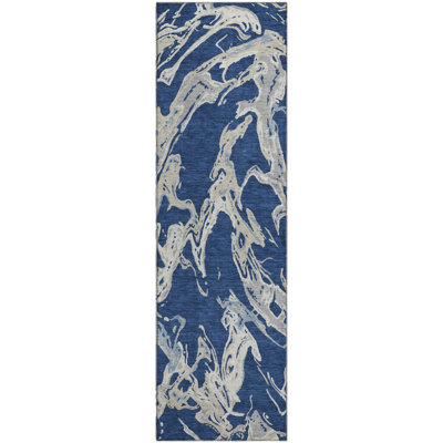 Premium Machine Washable Corum AMF1035 Abstract Rug