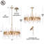 Lustre tambour 6 lumières Elie-269139599