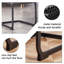 Ensemble de 4 chaises de salle à manger en faux cuir modernes avec coutures verticales et base en métal-1055499159-1009640518-1009640539