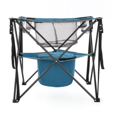 Square Metal Folding Outdoor Camping Table , 23.6'' in. W 23.6'' in. D