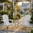 Wood Lounge Patio Chair For Garden Outdoor Wooden Folding Embossed Adirondack Chair Solid Wood Lounge Patio Chair With Wood Grain-129225720