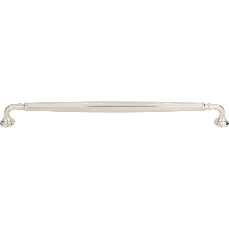 Barrow Bar pull, Polished Nickel, 12" Center to Center
