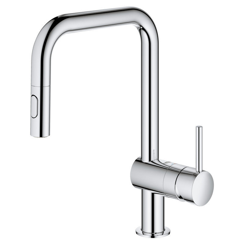 Minta® Dual Spray Pull Down Touch Single Handle Kitchen Faucet with Accessories, Starlight Chrome