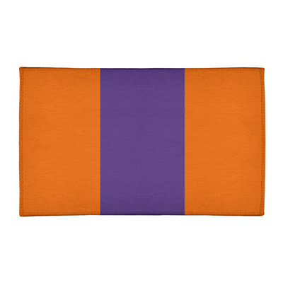 Tapis orange/mauve zone
