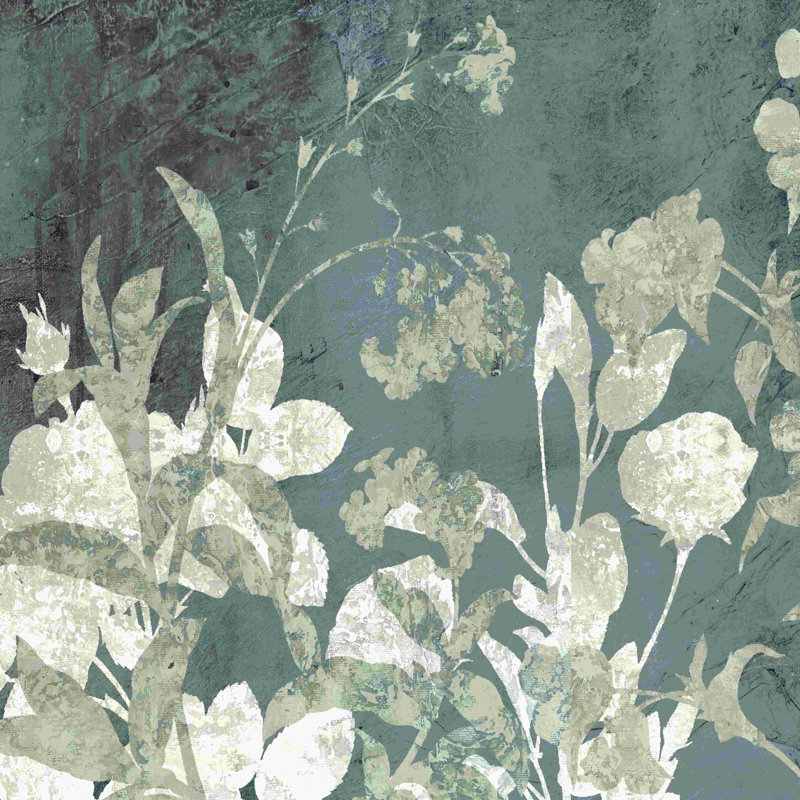 Botanique texturée, H 20 po x l 20 po