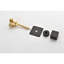 3/4" Cast Metal Volume Valve - Adjustable Flow, Brass Handle, Matt Black, Product High Flow Adjustable, Construction