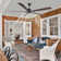 Bairoil 5-Blade Classics Reversible Ceiling Fan with Remote Control Without Lights
