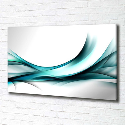 Waves Abstraction - Wrapped Canvas Print