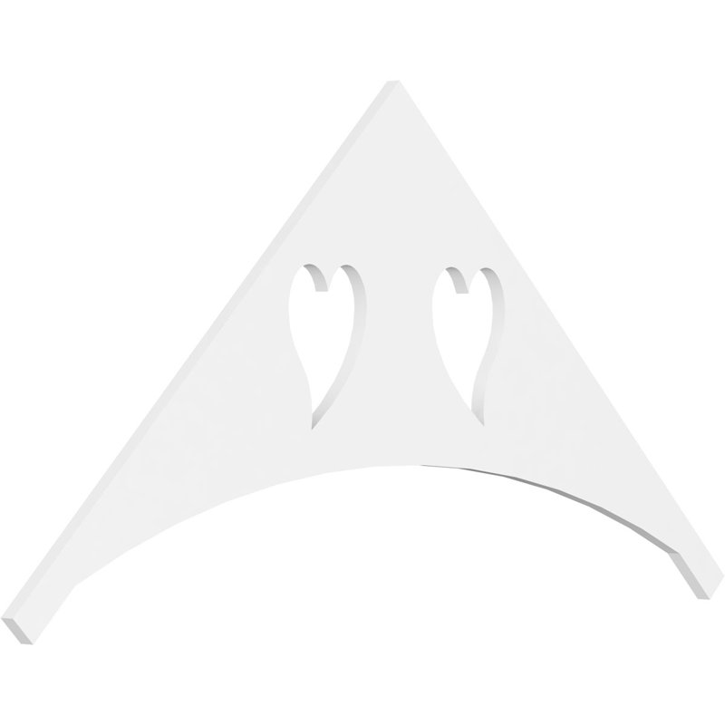 Pignon en PVC de qualité architecturale Winston, H 32,5 po x l 60 po x P 1 po, 12 / 12