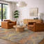 Tapis à chevrons abstrait à poil long de qualité supérieure lavable à la machine ADS80-980574750-980574723