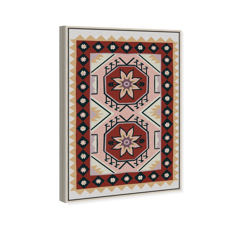 Daylight Damask Print by Oliver Gal, 31"H x 21"W, Silver Floater Frame