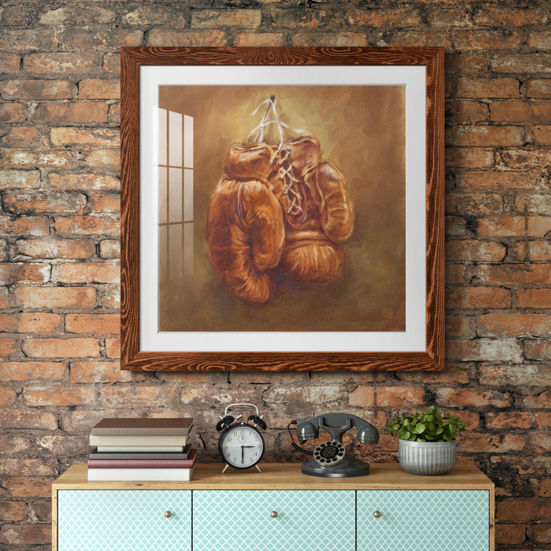 «Rustic Sports I», reproduction encadrée de qualité supérieure - prête à être accrochée, H 22,5 po x l 22,5 po x P 1,5 po