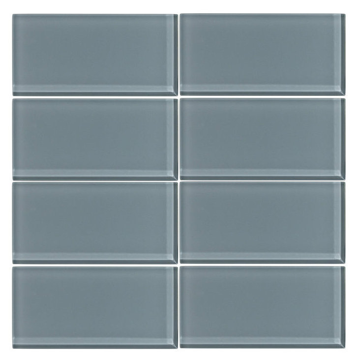 Harvard 3" x 6" Glass Subway Tile Vicci Design