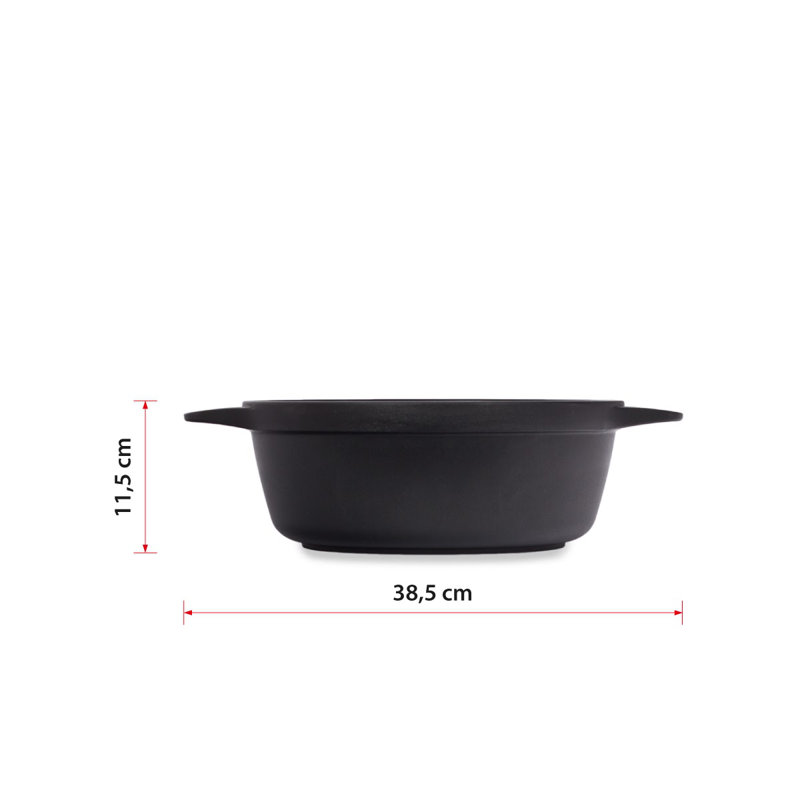 Valira Non-Stick Aluminum Round Dutch Oven, 6 L