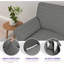 Housses de chaise avec accoudoirs pour le salon Haut extensible Spandex Pet