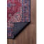 Tapis bleu marine à motif rétro tissé-1130491542
