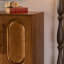 Buffet avec rangement - armoire de cuisine en bois avec tablette réglable, console sans poignée pour la salle à manger, table d'entrée moderne avec 4 portes