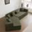 Boneless 127.5"Modular Curved Sofa-1059090414