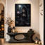 Impression sur toile, "Mauve gothique" avec lanterne et papillons de nuit-1615133785