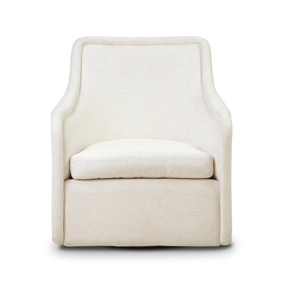 Upholstered Swivel Wingback Chair