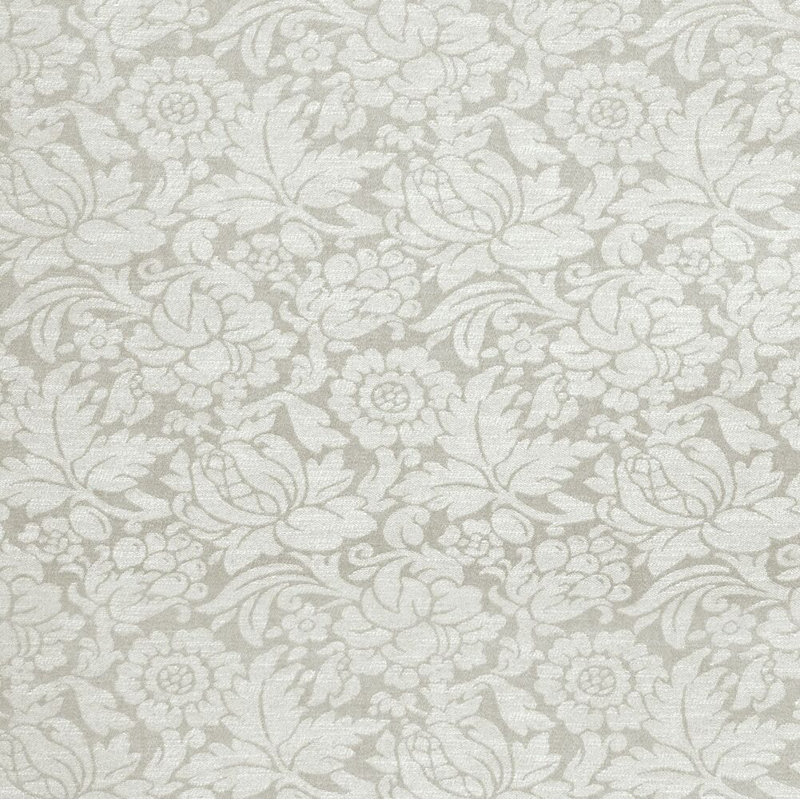 Shabby Damask Fabric, Snow