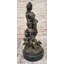 Mythologie grecque grecque, déesse Aphrodite avec buste de philosophane, sculpture en bronze
