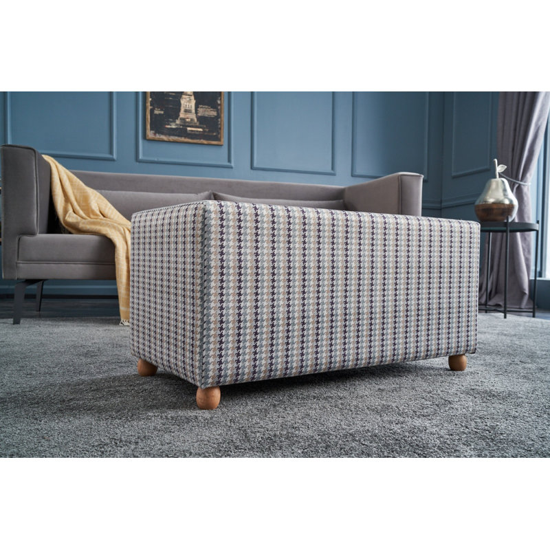 Pryear 83cm Wide No Pattern Pouffe Ottoman